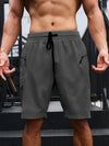 Männersportshorts mit reissverschluss-taschen – leichte sportbekleidung für fitness und freizeit