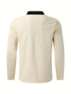 2-teiliger herren trainingsanzug im smart casual look – modernes zip-kragen oberteil und hosenensemble