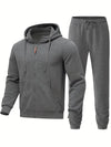 2-teiliges jogging-set - männer zip-hoodie und hosen