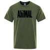 Männer casual t-shirt mit tierischem druck - kurzarm tee für den alltag