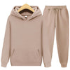 2-teiliger männer trainingsanzug - trendiger kapuzenpullover und jogginghose für lässige outfits
