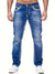 Slim-fit denim jeans - trendy herren freizeit-hosen
