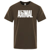 Männer casual t-shirt mit tierischem druck - kurzarm tee für den alltag
