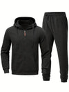 2-teiliges jogging-set - männer zip-hoodie und hosen