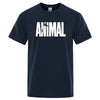 Männer casual t-shirt mit tierischem druck - kurzarm tee für den alltag