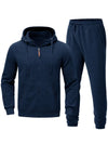 2-teiliges jogging-set - männer zip-hoodie und hosen