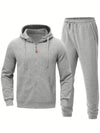 2-teiliges jogging-set - männer zip-hoodie und hosen