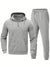 2-teiliges jogging-set - männer zip-hoodie und hosen