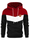 Männer farbblock hoodie - lässiger pullover mit kontrastpaneelen für jede gelegenheit