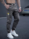 Männers taperte jogger jeans mit zugband - lässige, lockere denim-hose