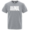 Männer casual t-shirt mit tierischem druck - kurzarm tee für den alltag
