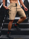 Männersportshorts mit reissverschluss-taschen – leichte sportbekleidung für fitness und freizeit