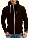 Männer zip-hoodie mit reissverschluss – modisches freizeitoberteil für entspannte tage