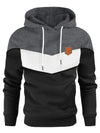 Männer farbblock hoodie - lässiger pullover mit kontrastpaneelen für jede gelegenheit