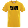 Männer casual t-shirt mit tierischem druck - kurzarm tee für den alltag