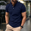Männers polo-shirt mit halber kragen - vielseitige freizeitmode aus leichtem stoff