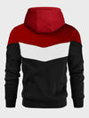 Männer farbblock hoodie - lässiger pullover mit kontrastpaneelen für jede gelegenheit