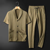 Männers 2-teiliges lounge-outfit - kurzarmhemd und hose