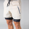 Leichte herren aktiv-shorts mit reissverschluss-tasche – vielseitige trainings- und laufshorts