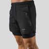 Leichte herren aktiv-shorts mit reissverschluss-tasche – vielseitige trainings- und laufshorts
