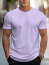 Männlicher freizeit t-shirt aus weichem stoff – stylisches kurzarmoberteil für männer