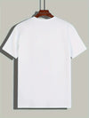 Männlicher freizeit t-shirt aus weichem stoff – stylisches kurzarmoberteil für männer
