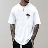 Männer t-shirt mit palmen-motiv – vielseitige sommermode für die freizeit