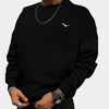 Männersweater lässiger crewneck pullover in schwarz – leicht für den alltag