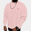 Männersweater lässiger crewneck pullover in schwarz – leicht für den alltag