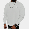 Männersweater lässiger crewneck pullover in schwarz – leicht für den alltag