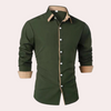 Männerschnittiger button-up shirt - vielseitige und stilvolle bekleidung