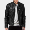 Männer leder motorradjacke - zeitlos und robustes oberbekleidung