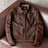 Bordeaux lederjacke - premium männeroberbekleidung
