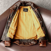 Bordeaux lederjacke - premium männeroberbekleidung