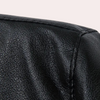 Männer lederjacke mit vielseitigem reissverschluss in schwarz - lässig und semi-formell