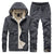2-teiliges herren fleece jogginganzug - warm gefütterter hoodie und hose für lässige outfits