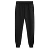 2-teiliger herren tracksuit casual wear - warmer fleece gefütterter schwarzer anzug für entspannte abende