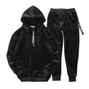 Samte tracksuit - lässige kapuzenjacke und hose für männer