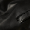 Herren schwarze lederjacke - moderne lässige oberbekleidung für den winter