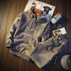 Samte tracksuit - lässige kapuzenjacke und hose für männer