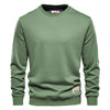 Lässiger langarm-sweater - gemütlicher baumwoll-top für männer