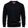 Lässiger langarm-sweater - gemütlicher baumwoll-top für männer