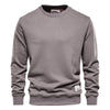 Lässiger langarm-sweater - gemütlicher baumwoll-top für männer