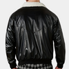 Herren schwarze lederjacke - moderne lässige oberbekleidung für den winter