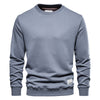 Lässiger langarm-sweater - gemütlicher baumwoll-top für männer