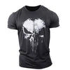 Männer t-shirt mit totenkopf-design - trendiges shirt für lässige anlässe
