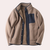 Männer freizeitjacke mit warmer sherpa-fütterung - stylische alltagsoberbekleidung, strapazierfähiger stoff