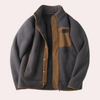 Männer freizeitjacke mit warmer sherpa-fütterung - stylische alltagsoberbekleidung, strapazierfähiger stoff