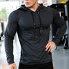 Männer atmungsaktive sport hoodie - langärmliges top für aktive freizeit