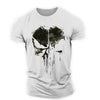 Männer t-shirt mit totenkopf-design - trendiges shirt für lässige anlässe